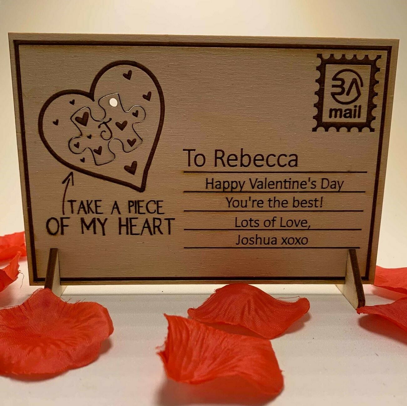 Valentines Postage card and Keyring