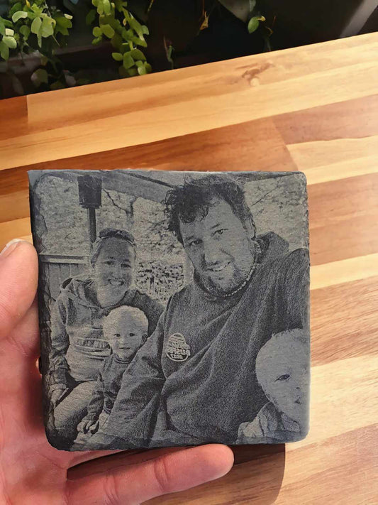 Personalised Photo Engraved slate