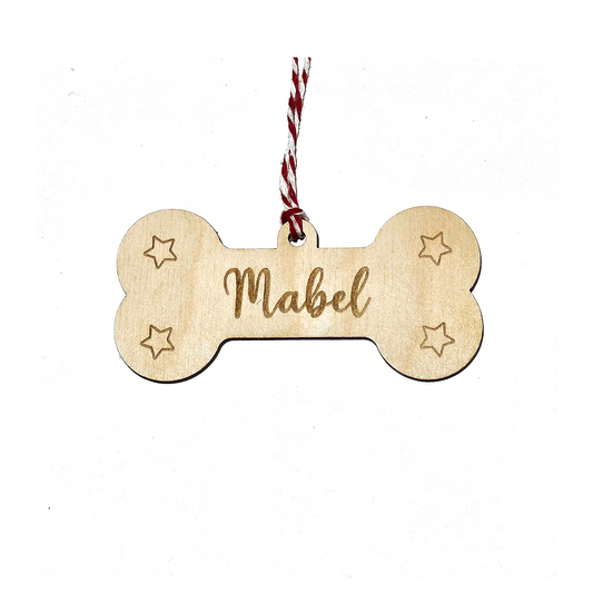 Personalised Dog Bone Tree Decor