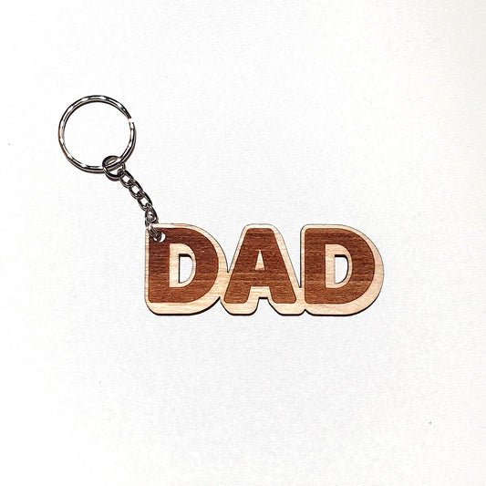 Dad Wooden Keyring