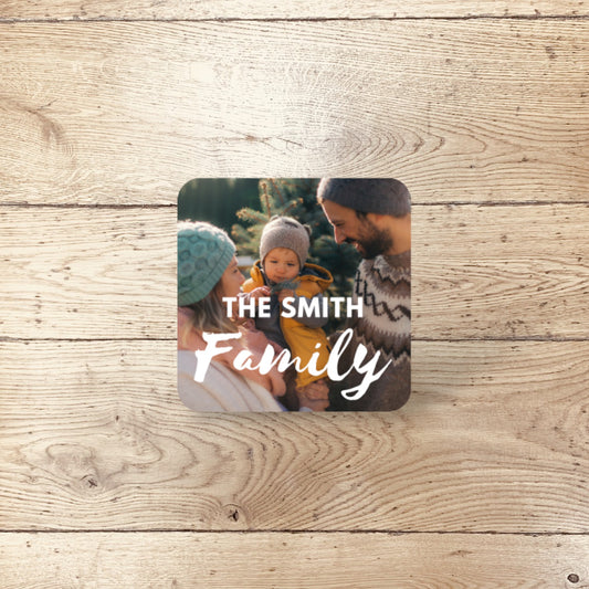 Personalised Family Photo Coaster