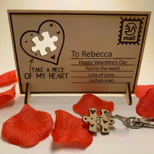 Valentines Postage card and Keyring