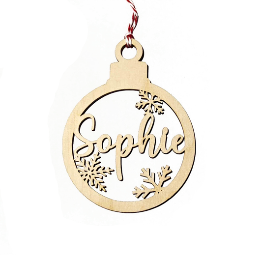 Personalised Snowflake Bauble