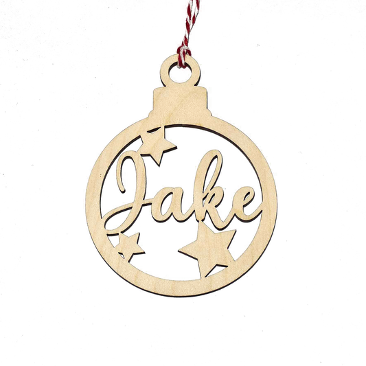 Personalised Star Bauble